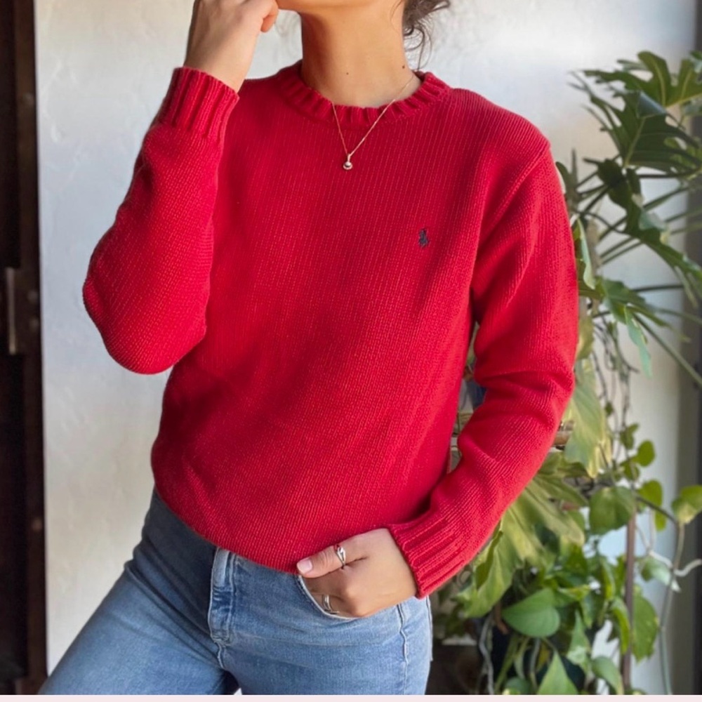 Red Women's ralph lauren  Sweater